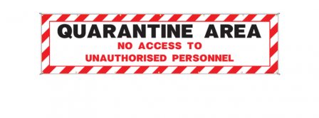 Coronavirus Quarantine Area Banner Facebook Covers
